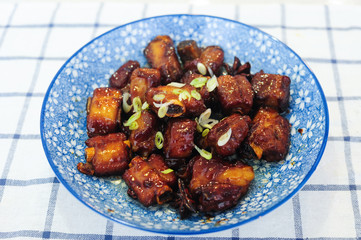 Delicious Chinese food: braised ribs