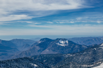 Obraz premium aerial view of mountains