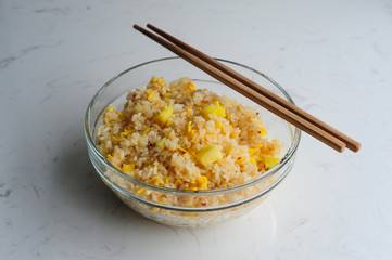 Fried rice with pineapple