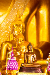 Buddha statue at Wat Pra Singh Voramahavihara, Chiangmai Thailand