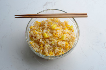 Fried rice with pineapple