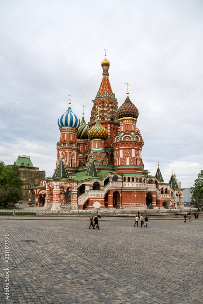 Wall mural red square