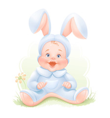 Baby in Bunny Costume