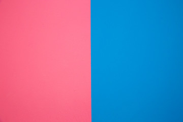 Background or texture wall pink and blue, Abstract background. pink and blue paper texture.