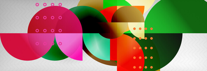 Circle composition abstract background