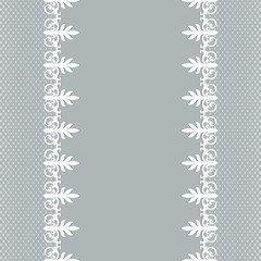 card with lace border