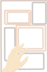 hand holding a frame