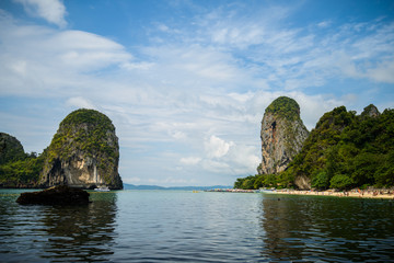 Beautiful sea landscape with tropical coast Thailand