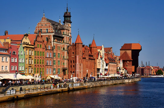historical hanse city Gdansk in Poland