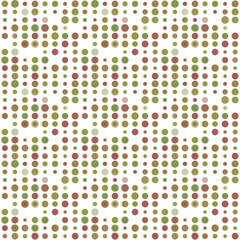 Seamless abstract pattern background with a variety of colored circles.