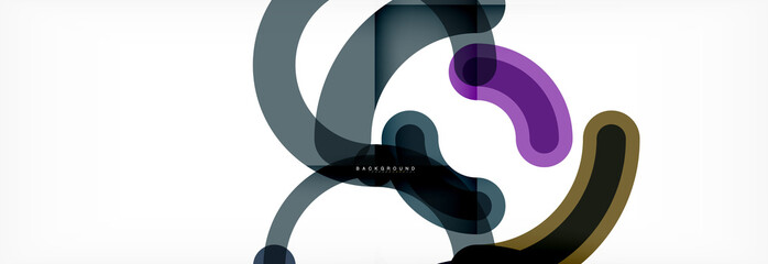 Linear design circle background