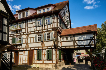 Fototapeta na wymiar The medieval village of Tübinguen, Baden Württemberg, Germany