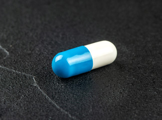 White blue capsule