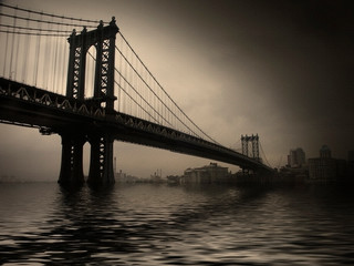 Fototapeta na wymiar NYC Bridge