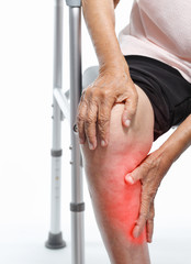 Calf pain in elderly woman