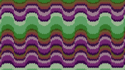 Background with a knitted texture, imitation of wool. Multicolored diverse lines.