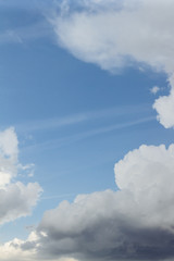 Obraz premium Blue sky, cumulus clouds