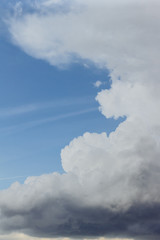 Fototapeta na wymiar Blue sky, cumulus clouds