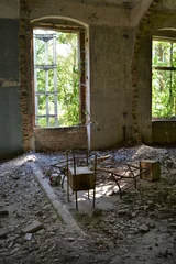 Gordijnen verloren plaats: Beelitz-Heilstätten, Berlijn © Anna Rupprecht