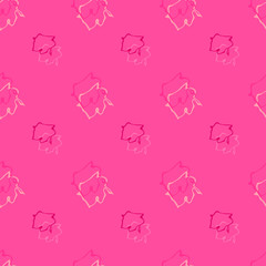 Seamless background pattern with colored diverse doodles.