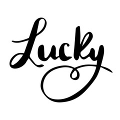 St Patrick s day handwritten quotation poster vector