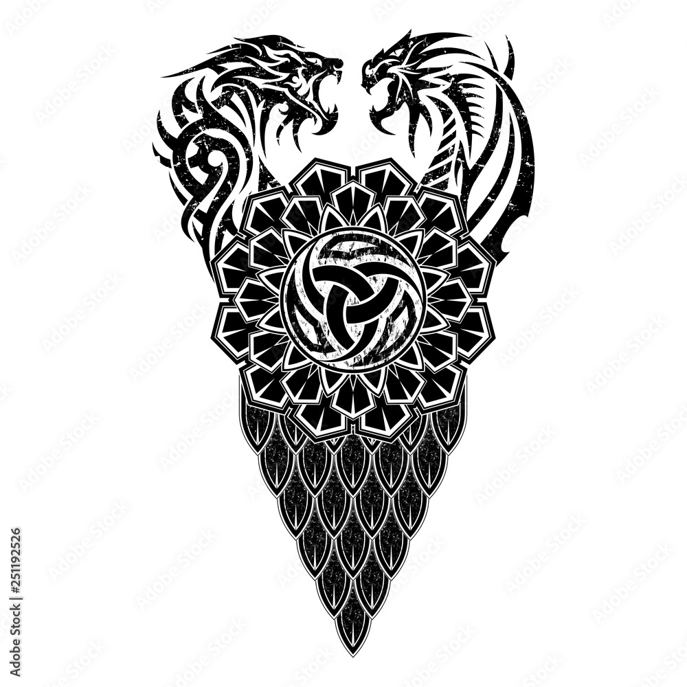 Sticker Scandinavian tattoo_0008