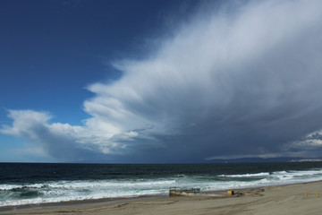 Storm Clouds Over Redondo Beach, South Bay of Los Angeles County, California