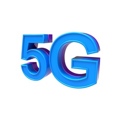 5G Technology  .High Speed Internet .3D rendering - Illustration .New Technologies of the Future