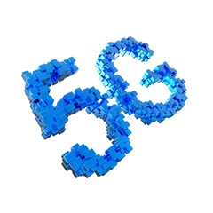 5G Technology  .High Speed Internet .3D rendering - Illustration .