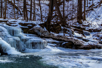 Ice on the river bed ELP