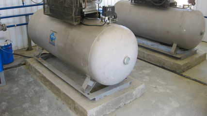 Air compressor. equipment for creation of pressure  air.