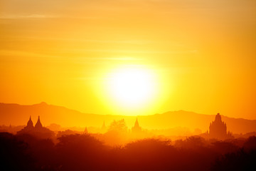 Sunset over Bagan Myanmar