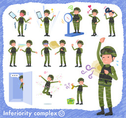 flat type military wear man_complex