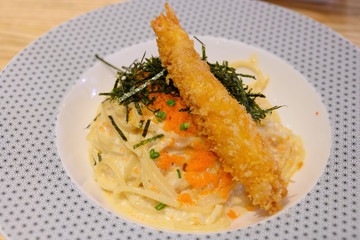 パスタ・スパゲッティ・クリーム・カルボナーラ