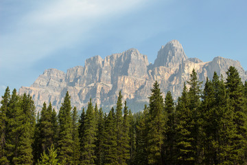 Rocky Mountains Obscured by Wildfire Haze.