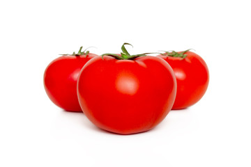 Tomatoes with green cuttings