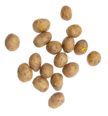 Fototapeta premium Boiled potatoes isolated on white background