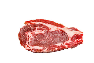 Entrecot (antrecot) marbled beef on white isolated background