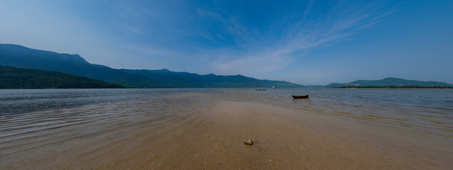 View across lake in Hue area, Vietnam