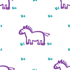 child horse pattern design