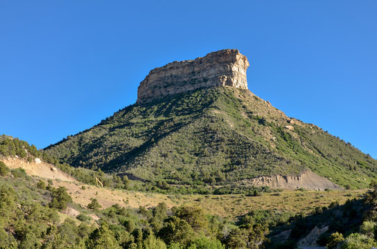 Point Lookout summit view from the entrance of Mesa Verde National Park (Montezuma county, Colorado)