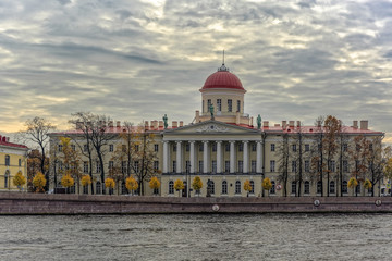Institute of Russian Literature or The Pushkin House in St. Petersburg. Russia