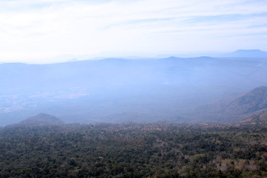 fog in the mountains