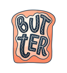 Lettering quote, great design for any purposes. Vector slogan. Tasty breakfast. Diet food. Pasture, healthy nutrition.