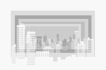 City modern contour landscape. Several plans form a three-dimensional image.