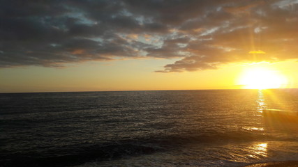 Obraz premium sunset over the sea