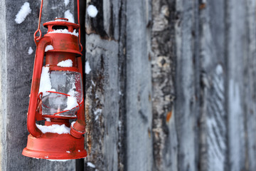 Old Red Lantern
