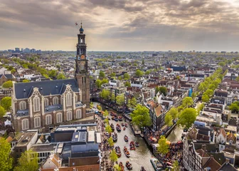Fototapeten Westerkerk Kings day © creativenature.nl