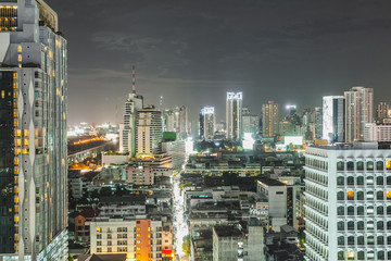 Fototapeta na wymiar city cityscape at night