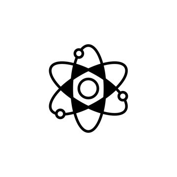 Atom icon vector. Atom vector design. sign design. flat style. Vector EPS 10